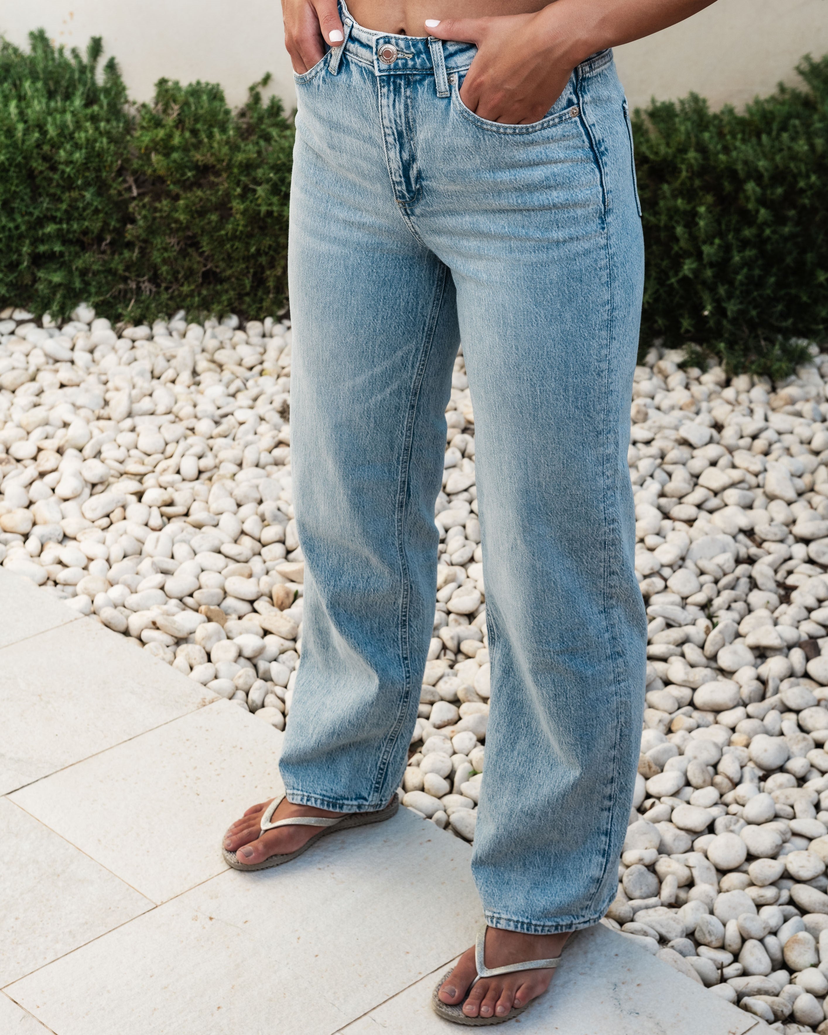 VMTESSA Wide Jeans - Light Blue Denim